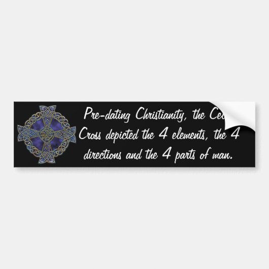 Celtic Cross Bumpersticker (Voorkant)