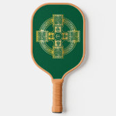 Celtic Cross Celtic Knot Letter E Monogram Pickleball Paddle (Achterkant)