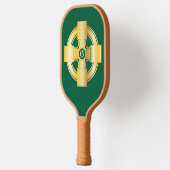 Celtic Cross Celtic Knot Letter G Monogram Pickleball Paddle (Links)