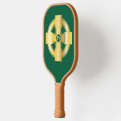 Celtic Cross Celtic Knot Letter H Monogram Pickleball Paddle (Links)