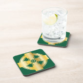 Celtic Cross Celtic Knot Letter Q Monogram Bier Onderzetter (Rechterzijde)