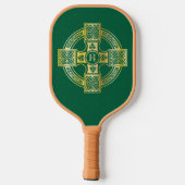 Celtic Cross Celtic Knot Letter R Monogram Pickleball Paddle (Achterkant)