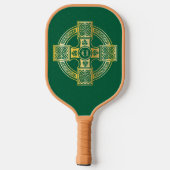 Celtic Cross Celtic Knot Letter U Monogram Pickleball Paddle (Achterkant)