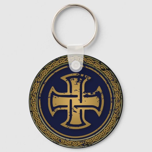 CELTIC CROSS CIRCLE SLEUTELHANGER (Voorkant)