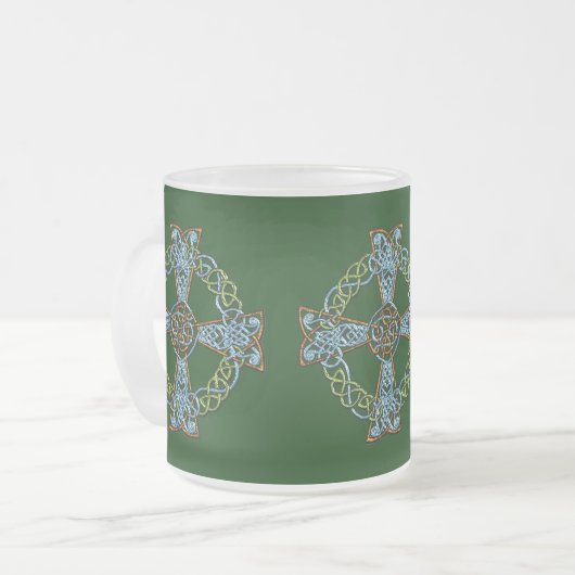 CELTIC CROSS Collectie Irish Art Mok (Voorkant links)