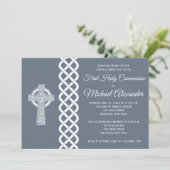 Celtic Cross Communityuitnodiging voor jongens Kaart (Staand voorkant)