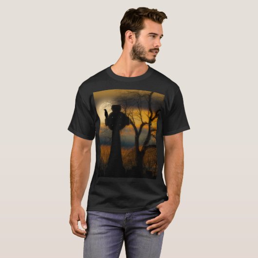 Celtic Cross Crow T-shirt (Voorkant volledig)