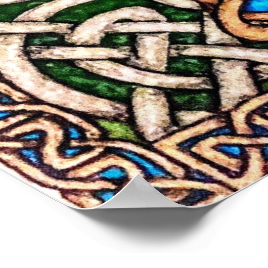 "Celtic Cross Design" - Pen & potlood Poster (Hoek)