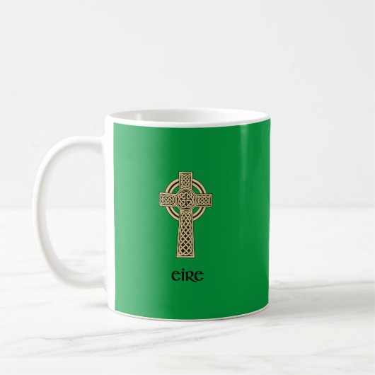 "Celtic Cross - Eire" Koffiemok (Links)