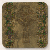 Celtic Cross en Celtic Knots Drink Onderzetter (Voorkant)