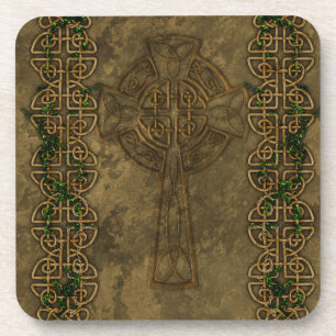 Celtic Cross en Celtic Knots Drink Onderzetter