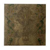 Celtic Cross en Celtic Knots Tegeltje (Voorkant)