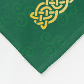 Celtic Cross en Knot Letter C Monogram en Naam Fleece Deken (Hoek)