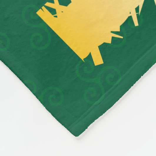 Celtic Cross en Knot Letter F Monogram en Naam Fleece Deken (Hoek)