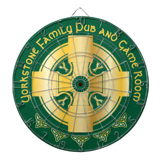 Celtic Cross en Knot Letter Y Monogram en Naam Dartbord