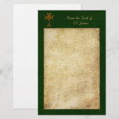 Celtic Cross en Parchment Briefpapier (Voorkant / Achterkant)