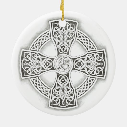Celtic Cross Fantasy Irish Ornament (Achterkant)