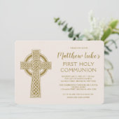 Celtic Cross First Community Invitation Kaart (Staand voorkant)