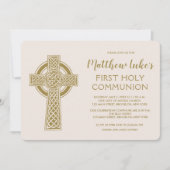 Celtic Cross First Community Invitation Kaart (Voorkant)