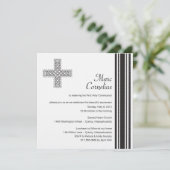 Celtic Cross First Heilige Communauteit Uitnodigin Kaart (Staand voorkant)