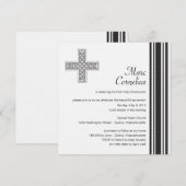 Celtic Cross First Heilige Communauteit Uitnodigin Kaart (Voorkant / Achterkant)