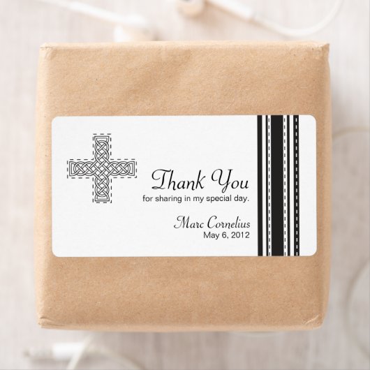 Celtic Cross First Holy Communion Favor Etiket (Insitu)