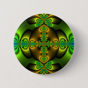 Celtic Cross Fractal Art Ronde Button 5,7 Cm