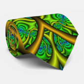 Celtic Cross Fractal Art Stropdas (Opgerold)
