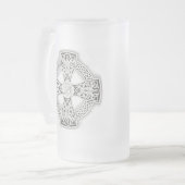 Celtic Cross Frosted Mok (Voorkant links)