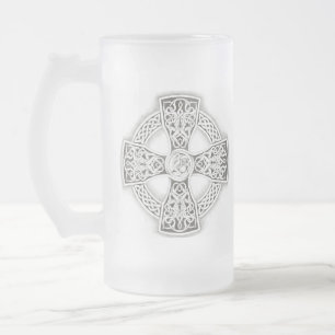 Celtic Cross Frosted Mok