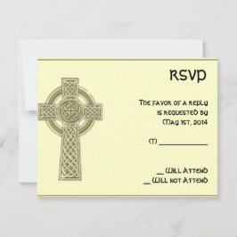 Celtic Cross Gold en Mythic Ivory Response Kaart