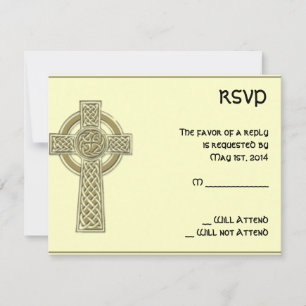 Celtic Cross Gold en Mythic Ivory Response Kaart