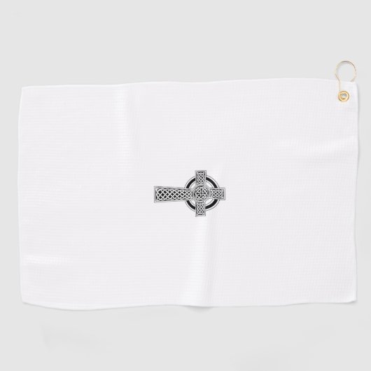Celtic Cross Golf Towel Golfhanddoek (Horizontaal)