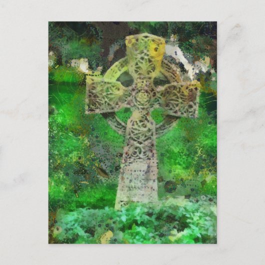 Celtic Cross Gravestone Briefkaart (Voorkant)