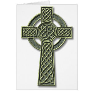 Celtic Cross - Green Stone