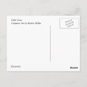 Celtic Cross - Green Stone Briefkaart (Achterkant)