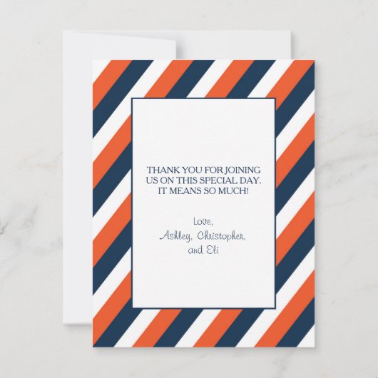 Celtic Cross - Hartelijk dank - Jongen Baptisme Bedankkaart (Achterkant)