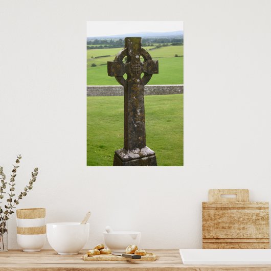 Celtic Cross Ierland Poster (Keuken)