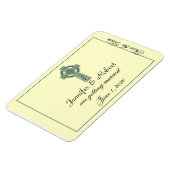 Celtic Cross in Blauwgroen en Ivoor Save the Date Magneet (Linkerzijde)