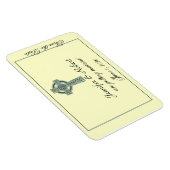 Celtic Cross in Blauwgroen en Ivoor Save the Date Magneet (Rechterzijde)