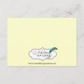 Celtic Cross in Gold Mythic Ivory Wedding Insert Informatiekaartje (Achterkant)