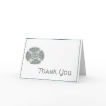 Celtic Cross in Silver en White Hartelijk dank