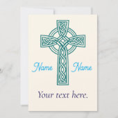 Celtic Cross Invitation Kaart (Voorkant)