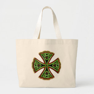 Celtic Cross Irish Art History Collectie Grote Tote Bag