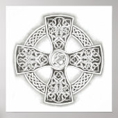 Celtic Cross Irish Poster Fine Art Print (Voorkant)