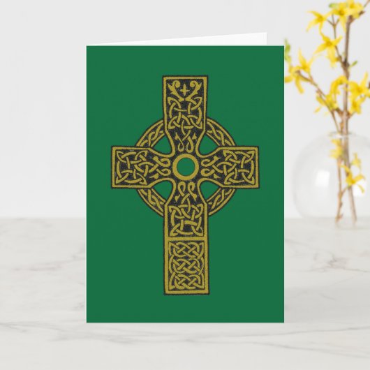 Celtic Cross Kaarten (Gele Bloem)