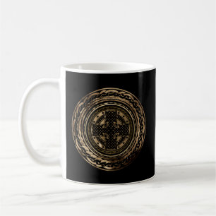 Celtic Cross Knot Ierse Schotse Shield Warrior Koffiemok
