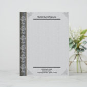 Celtic Cross Letterhead Custom Briefhoofd (Staand voorkant)