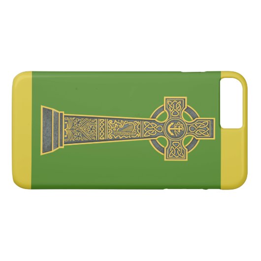Celtic Cross met Harp Case-Mate iPhone Case (Achterkant (Horizontaal))