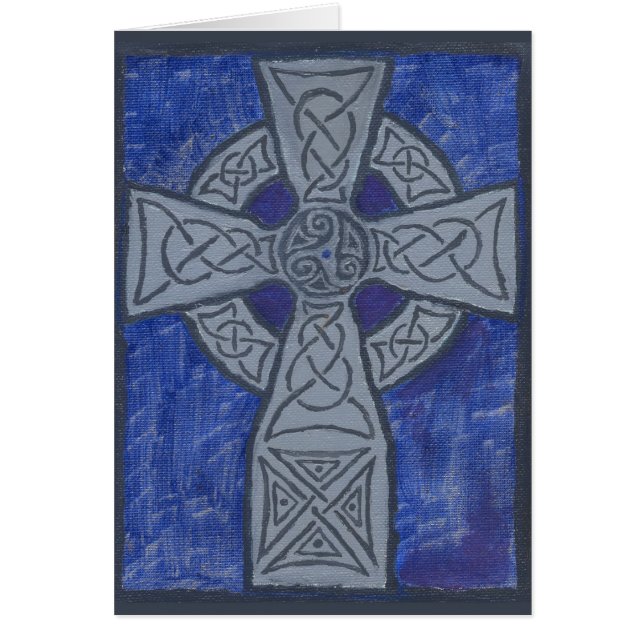 Celtic Cross Oil schilderij (Voorkant)
